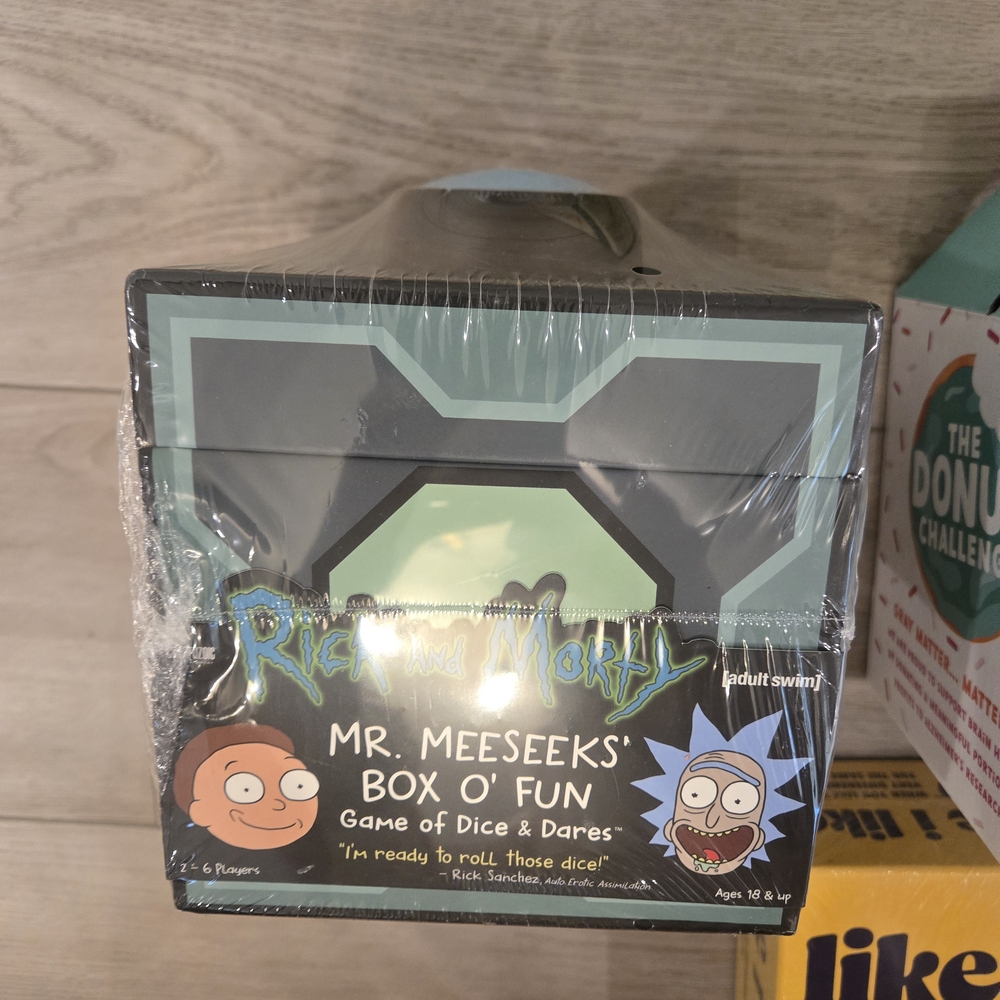 NEW Rick and Morty Mr. Meeseeks' Box O' Fun Game
